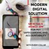 Reflective Cotton Dog Collar Eco Friendly Alt to Nylon Collar for Small Medium and Large Dogs Adjustable Male Female Dog Collar 14-23 inch Neck x