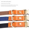 Leather dog collar; Leather Dog Collar Soft Padded Breathable Adjustable Tactical Pet Collar with Durable Metal Buckle for Small Medium Large Dog