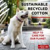Reflective Cotton Dog Collar Eco Friendly Alt to Nylon Collar for Small Medium and Large Dogs Adjustable Male Female Dog Collar 14-23 inch Neck x
