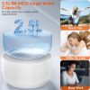 2.5L 84.54OZ Pet Water Fountain Smart Pet Drinking Fountain with LED Light 7 Pack Replaceable Filters Water Level Quiet Pump Dry-Run Protection C